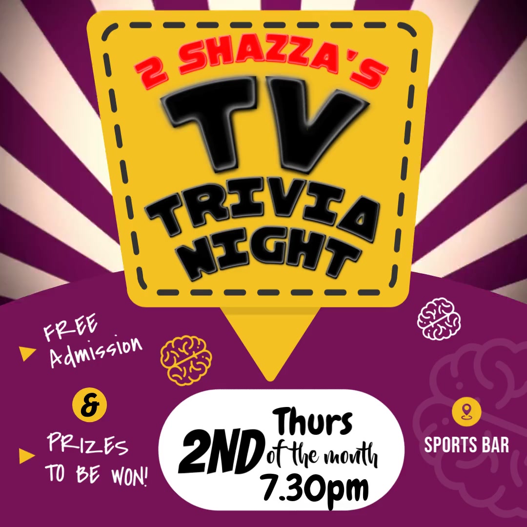 TV Trivia 2nd Thursday of month